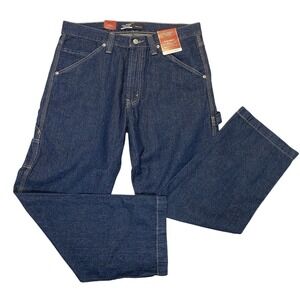 Levi Strauss Carpenter Jeans Men 34x30 Blue Denim NWT Workwear‎ Relaxed